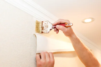 Pose de papier peint à Lommoye — revêtements muraux et toiles de verre